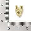 Rack Plating  Brass Micro Pave Clear Cubic Zirconia Slide Charms LS-KK-R163-10G-3