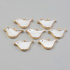 Electroplate Natural Freshwater Shell Pendants SHEL-T017-05-1