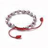 Adjustable Braided Bead Bracelets BJEW-JB04996-05-2