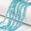 Electroplate Transparent Glass Beads Strands EGLA-A034-T2mm-T09-1