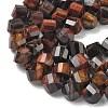 Natural Tiger Eye Beads Strands G-C267-B15-4