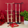 4Pcs 4 Styles Macrame Cotton Cord Hanging Ornaments HJEW-OC00275-4