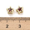 Brass with Cubic Zirconia Beads KK-H527-17G-3