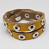 Leather Bracelet Making X-AJEW-R024-07-1