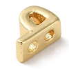 Rack Plating Brass Slide Charms KK-M254-15G-P-2