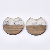 Resin & Walnut Wood Pendants RESI-T023-A-11I-2