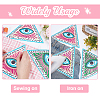 HOBBIESAY 3Pcs 3 Colors Computerized Embroidery Cloth Iron on/Sew on Patches DIY-HY0001-06-5