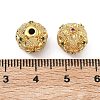 Brass Micro Pave Cubic Zirconia Beads KK-D224-11G-2