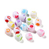 Opaque Acrylic European Beads SACR-P031-10A-1