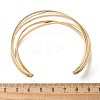 Electrophoresis Iron Cuff Bangles BJEW-M057-07G-3