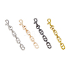 SUPERFINDINGS 4Pcs 4 Colors Alloy Mariner Link Chain Bag Strap Extenders FIND-FH0006-14-1