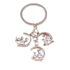 Crystal Rhinestone Metal Keychains PW-WG42231-01-3