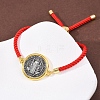 Alloy with Nylon Rope Slider Bracelets LS-BJEW-Z156-02G-01-3