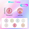 60Pcs Transparent Acrylic Beads OACR-SC0001-62-2