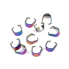 304 Stainless Steel Snap On Bails STAS-C135-01B-RC-1