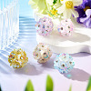 Handmade Rhinestone Clay Pave Beads CLAY-TAC0015-02A-5