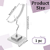 Moon Shaped Alloy Crystal Ball Holder PALLOY-WH0816-007S-2