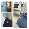 4Pcs 4 Styles Stainless Steel Keychains KEYC-TA0004-81B-8