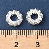 Brass Micro Pave Cubic Zirconia Beads KK-A253-11S-02-2