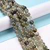 Natural Green Rutilated Quartz Beads Strands G-D481-11B-2