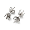 316 Surgical Stainless Steel Stud Earring Findings STAS-Z118-03P-03-2