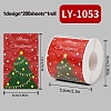 200Pcs Christmas Theme Paper Self-Adhesive Stickers DIY-M070-02J-1