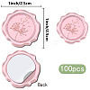 100Pcs Adhesive Wax Seal Stickers DIY-CP0010-70E-2