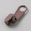 Spray Painted Zinc Alloy Zipper Pull FIND-WH0427-33A-12-2