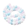 Electroplate Glass Beads Strands EGLA-D300-06-8mm-18-3