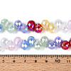 Mixed Styles Electroplate Imitation Jade/Opaque Glass Beads Strands EGLA-N025-01B-C01-4