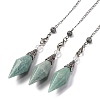 Natural Amazonite Rhombus Faceted Poined Dowsing Pendulums G-Q184-05I-AS-1