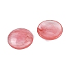 Cherry Quartz Glass Cabochons X-G-H1596-FR-25mm-27-2