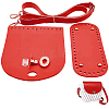 Handmade PU Leather Crochet Shoulder Bag Accessories Kits DIY-CL0002-52A-1