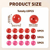 15Pcs 3 Colors Opaque Acrylic Beads SACR-TADJ0001-05B-3