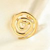 304 Stainless Steel Cuff Open Rings for Women RJEW-V014-10G-1