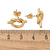 304 Stainless Steel Stud Earrings EJEW-C099-19G-5