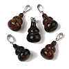 Natural Mahogany Obsidian Pendants G-B127-03P-08-1