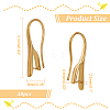  30Pcs Brass Earring Hooks KK-NB0003-22-2