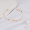 1Pc Stainless Steel Cuff Bangles BJEW-LP0002-22-3