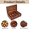 8 Grids Wooden drawer-Style Storage Boxes for Tea Bag CON-WH0088-48B-4