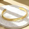 304 Stainless Steel Cuff Bangles BJEW-P348-02F-G-1