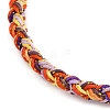 4MM Braided Nylon Cord Bracelets FIND-A057-01G-20-3