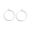 Brass Hoop Earring Findings KK-R112-038C-1