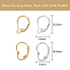 24Pcs 4 Styles Brass Leverback Earring Findings KK-SZ0001-49-2