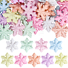 36Pcs 9 Colors Luminous Transparent & Opaque Acrylic Beads OACR-SC0002-80-1