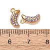 304 Stainless Steel Rhinestone Pendants STAS-L318-19G-4