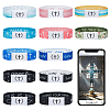 12Pcs 12 Colors Polyester Cord Stretch Bracelets BJEW-GW0001-01-1