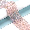Electroplate Glass Beads Strands LS-EGLA-A034-T8mm-L18-4