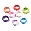 Straw Rope Braided Finger Ring for Women RJEW-T022-004-2