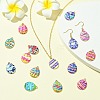 40Pcs 20 Styles Printed Alloy Pendants FIND-CJ0011-18-6